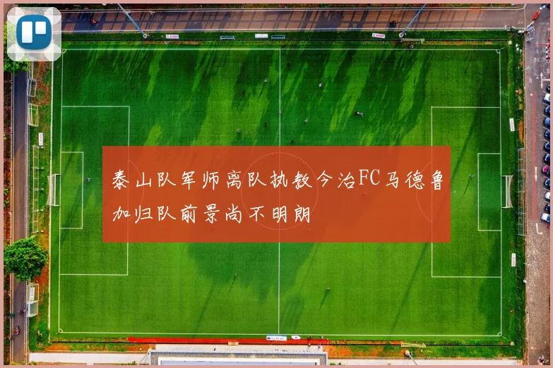 泰山队军师离队执教今治FC马德鲁加归队前景尚不明朗